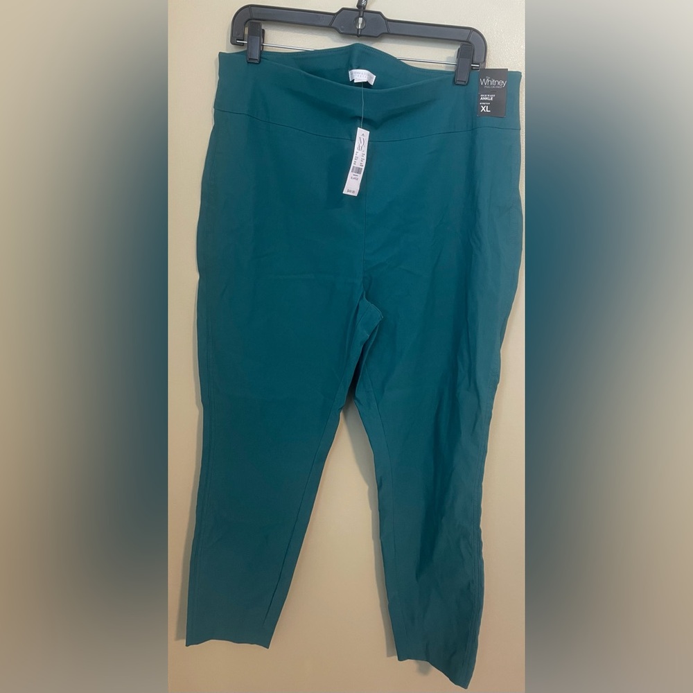 NWT New York & Company “The Whitney” Pull-On High Waist Stretch Ankle Pants | XL